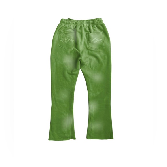 RETROVERT FLARE GREEN SWEATPANTS - Picture 4 of 5